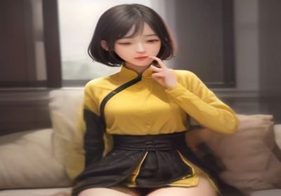 i社游戏Honey Come截图，展示二次元风格角色在温馨室内场景中的互动画面